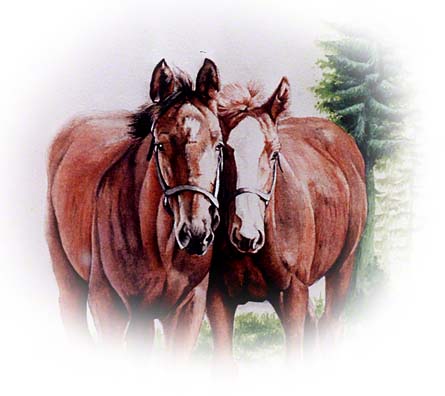 2 Friends ~ Watercolour by Patrice